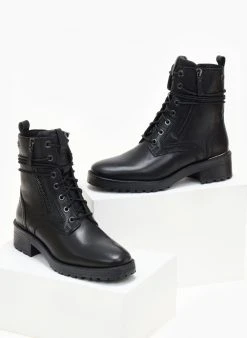 Αρβυλάκια δερμάτινα με φερμουάρ CARMELA 160270 - Μαύρο -The Fashion Project κατάστημα arvulakia dermatina me fermouar carmela 160270 106527 mks5