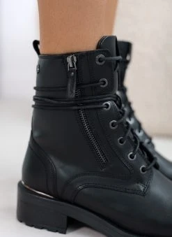 Αρβυλάκια δερμάτινα με φερμουάρ CARMELA 160270 - Μαύρο -The Fashion Project κατάστημα arvulakia dermatina me fermouar carmela 160270 106527 r90s