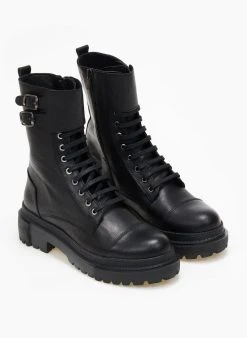 The Fashion Project Αρβυλάκια δερμάτινα με μικρές αγκράφες - Μαύρο -The Fashion Project κατάστημα arvulakia dermatina me mikres agkrafes 108286 7lyp