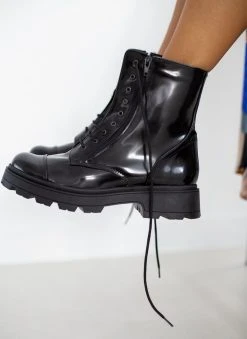 The Fashion Project Αρβυλάκια φλωρεντίκ με διπλό φερμουάρ - Μαύρο -The Fashion Project κατάστημα arvulakia flwrentik me diplo fermouar 109399 0v90