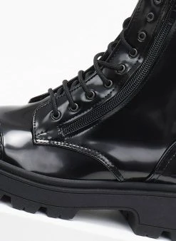 The Fashion Project Αρβυλάκια φλωρεντίκ με διπλό φερμουάρ - Μαύρο -The Fashion Project κατάστημα arvulakia flwrentik me diplo fermouar 109399 59o0