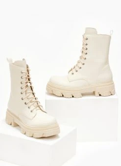 The Fashion Project Αρβυλάκια με Chunky σόλα - Μπεζ -The Fashion Project κατάστημα arvulakia me chunky sola 107217 mjj2