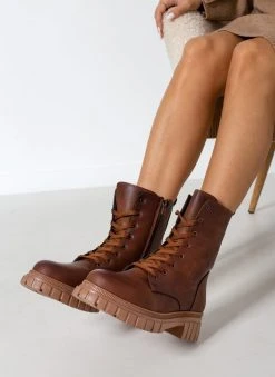 The Fashion Project Αρβυλάκια με Chunky σόλα - Καφέ -The Fashion Project κατάστημα arvulakia me chunky sola 109222 h0kg