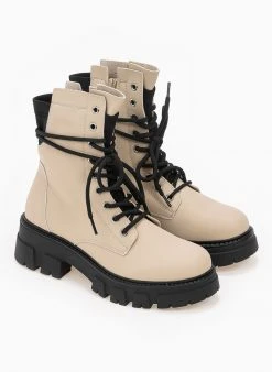 The Fashion Project Αρβυλάκια με Chunky σόλα και ελαστικά μέρη - Μπεζ -The Fashion Project κατάστημα arvulakia me chunky sola kai elastika meri 99232 bbk6