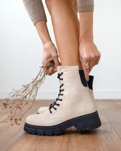 The Fashion Project Αρβυλάκια με Chunky σόλα και ελαστικά μέρη - Μπεζ -The Fashion Project κατάστημα arvulakia me chunky sola kai elastika meri 99232 sjha