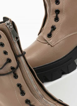 The Fashion Project Αρβυλάκια με Chunky σόλα και φερμουάρ - Πούρο 10 The Fashion Project Αρβυλάκια με Chunky σόλα και φερμουάρ - Πούρο -The Fashion Project κατάστημα arvulakia me chunky sola kai fermouar 97044 6e38