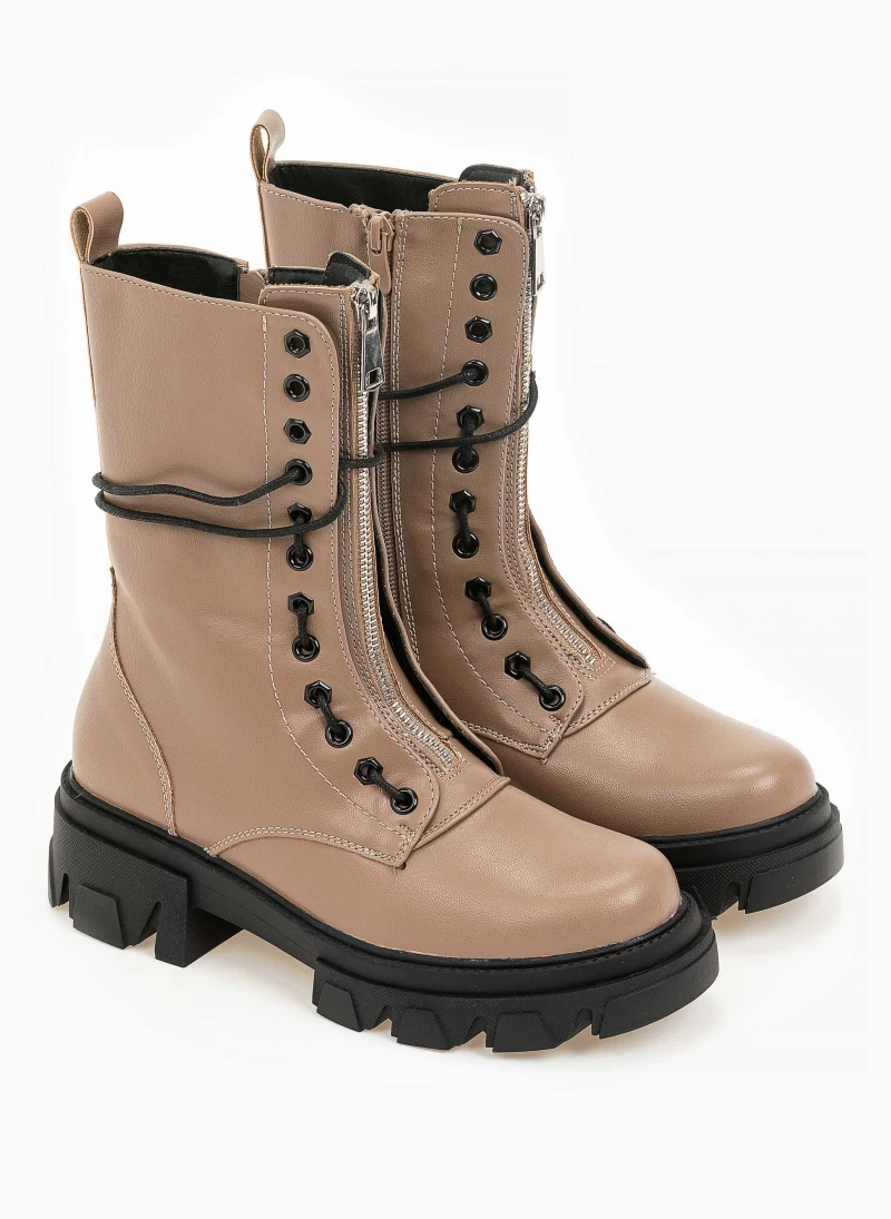 The Fashion Project Αρβυλάκια με Chunky σόλα και φερμουάρ - Πούρο 6 The Fashion Project Αρβυλάκια με Chunky σόλα και φερμουάρ - Πούρο - Image 6