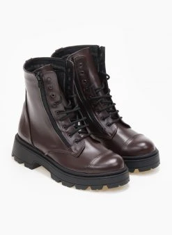 The Fashion Project Αρβυλάκια με διπλό φερμουάρ - Μπορντό -The Fashion Project κατάστημα arvulakia me diplo fermouar 109401 kvxo