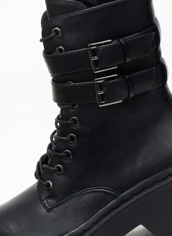 The Fashion Project Αρβυλάκια με διπλό ζωνάκι - Μαύρο -The Fashion Project κατάστημα arvulakia me diplo zwnaki 107966 n2bc