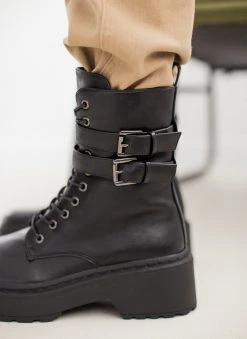 The Fashion Project Αρβυλάκια με διπλό ζωνάκι - Μαύρο -The Fashion Project κατάστημα arvulakia me diplo zwnaki 107966 onka