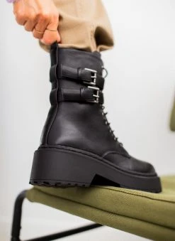 The Fashion Project Αρβυλάκια με διπλό ζωνάκι - Μαύρο -The Fashion Project κατάστημα arvulakia me diplo zwnaki 107966 stjh