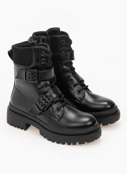 The Fashion Project Αρβυλάκια με διπλό ζωνάκι - Μαύρο -The Fashion Project κατάστημα arvulakia me diplo zwnaki 99251 2rv8