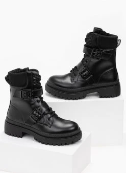 The Fashion Project Αρβυλάκια με διπλό ζωνάκι - Μαύρο -The Fashion Project κατάστημα arvulakia me diplo zwnaki 99251 mpl9