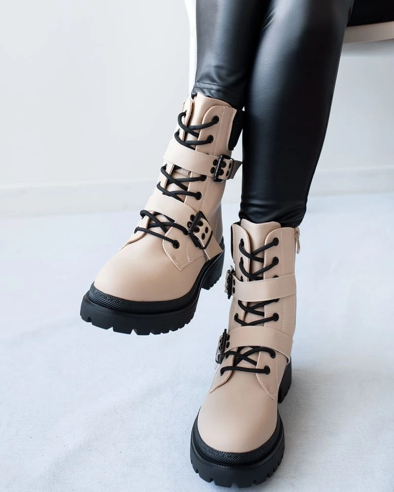 The Fashion Project Αρβυλάκια με διπλό ζωνάκι - Μπεζ 7 The Fashion Project Αρβυλάκια με διπλό ζωνάκι - Μπεζ - Image 7