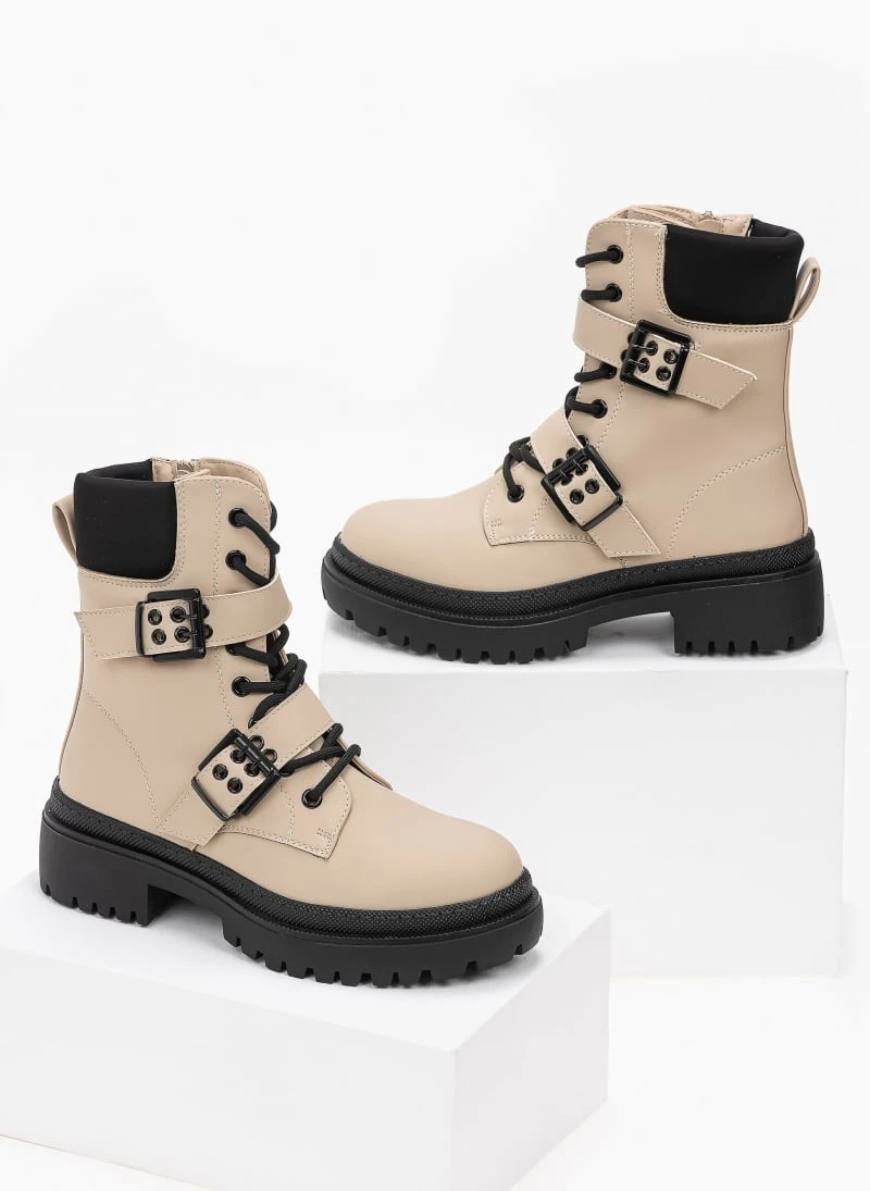 The Fashion Project Αρβυλάκια με διπλό ζωνάκι - Μπεζ 3 The Fashion Project Αρβυλάκια με διπλό ζωνάκι - Μπεζ - Image 3