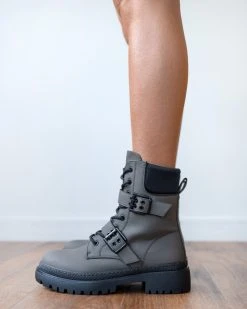 The Fashion Project Αρβυλάκια με διπλό ζωνάκι - Λαδί