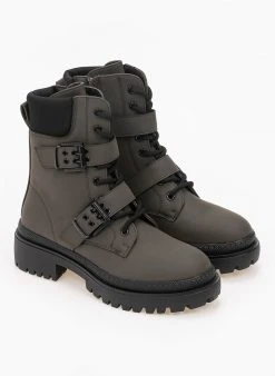 The Fashion Project Αρβυλάκια με διπλό ζωνάκι - Λαδί -The Fashion Project κατάστημα arvulakia me diplo zwnaki 99253 7xp7