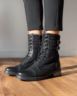 The Fashion Project Αρβυλάκια με διπλό ζωνάκι και εξωτερική ραφή - Μαύρο