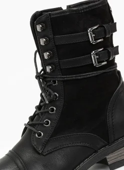 The Fashion Project Αρβυλάκια με διπλό ζωνάκι και εξωτερική ραφή - Μαύρο -The Fashion Project κατάστημα arvulakia me diplo zwnaki kai ekswteriki rafi 97029 ope