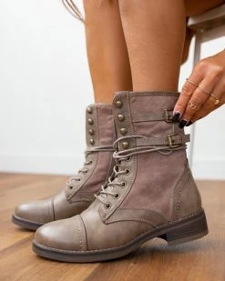 The Fashion Project Αρβυλάκια με διπλό ζωνάκι και εξωτερική ραφή - Πούρο