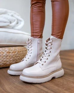 The Fashion Project Αρβυλάκια με διχρωμία στη ραφή - Μπεζ