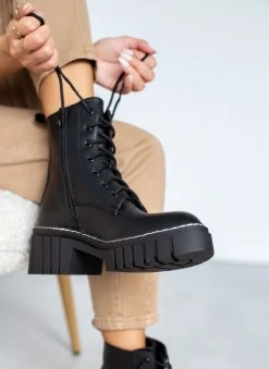 The Fashion Project Αρβυλάκια με έντονη ραφή στη σόλα - Μαύρο -The Fashion Project κατάστημα arvulakia me entoni rafi sti sola 105874 gcle