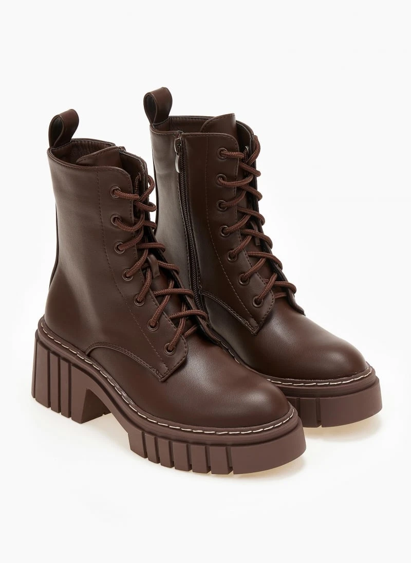 The Fashion Project Αρβυλάκια με έντονη ραφή στη σόλα - Καφέ 2 The Fashion Project Αρβυλάκια με έντονη ραφή στη σόλα - Καφέ - Image 2