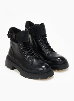 The Fashion Project Αρβυλάκια με φαρδύ ζωνάκι - Μαύρο 11 The Fashion Project Αρβυλάκια με φαρδύ ζωνάκι - Μαύρο -The Fashion Project κατάστημα arvulakia me fardu zwnaki 107958 03ad