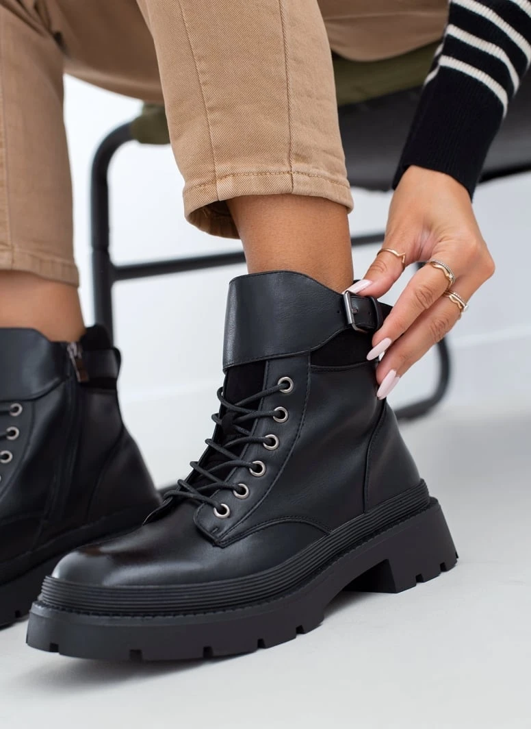 The Fashion Project Αρβυλάκια με φαρδύ ζωνάκι - Μαύρο 1 The Fashion Project Αρβυλάκια με φαρδύ ζωνάκι - Μαύρο