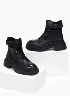 The Fashion Project Αρβυλάκια με φαρδύ ζωνάκι - Μαύρο 9 The Fashion Project Αρβυλάκια με φαρδύ ζωνάκι - Μαύρο -The Fashion Project κατάστημα arvulakia me fardu zwnaki 107958 uhkl