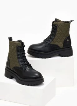 Αρβυλάκια με καπιτονέ σχέδιο Refresh 170292 - Λαδί -The Fashion Project κατάστημα arvulakia me kapitone sxedio refresh 170292 107130 yf6h