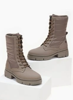 Xti Footwear Αρβυλάκια με καπιτονέ σχέδιο Xti 140625 - Τάουπε -The Fashion Project κατάστημα arvulakia me kapitone sxedio xti 140625 106512 pyou