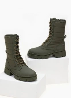 Xti Footwear Αρβυλάκια με καπιτονέ σχέδιο Xti 140625 - Λαδί -The Fashion Project κατάστημα arvulakia me kapitone sxedio xti 140625 106513 f56p