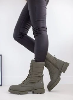 Xti Footwear Αρβυλάκια με καπιτονέ σχέδιο Xti 140625 - Λαδί -The Fashion Project κατάστημα arvulakia me kapitone sxedio xti 140625 106513 fi57