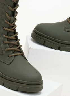 Xti Footwear Αρβυλάκια με καπιτονέ σχέδιο Xti 140625 - Λαδί -The Fashion Project κατάστημα arvulakia me kapitone sxedio xti 140625 106513 h6e1