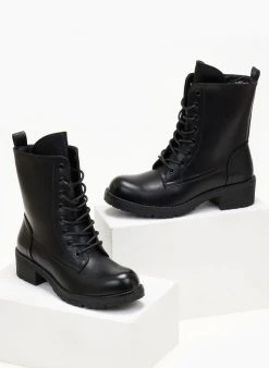 The Fashion Project Αρβυλάκια με κορδόνια - Μαύρο 11 The Fashion Project Αρβυλάκια με κορδόνια - Μαύρο -The Fashion Project κατάστημα arvulakia me kordonia 105871 2eln