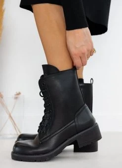 The Fashion Project Αρβυλάκια με κορδόνια - Μαύρο