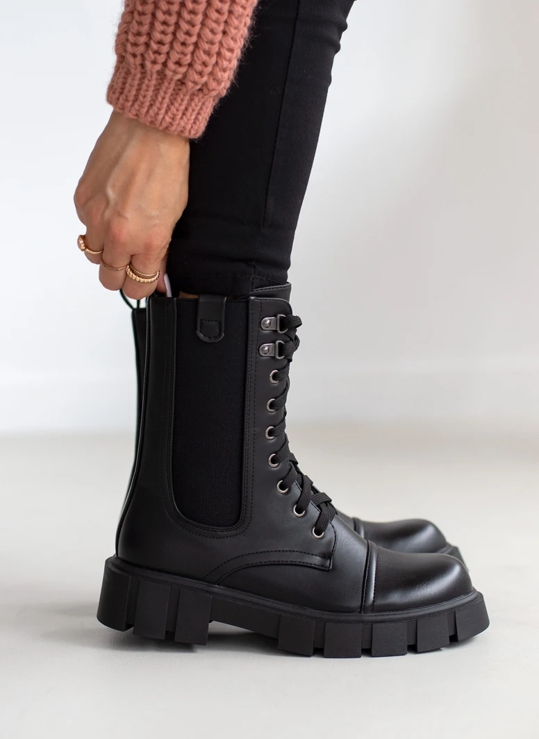 The Fashion Project Αρβυλάκια με λάστιχο στην εξωτερική πλευρά - Μαύρο 1 The Fashion Project Αρβυλάκια με λάστιχο στην εξωτερική πλευρά - Μαύρο