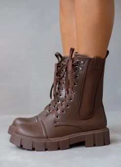 The Fashion Project Αρβυλάκια με λάστιχο στην εξωτερική πλευρά - Καφέ