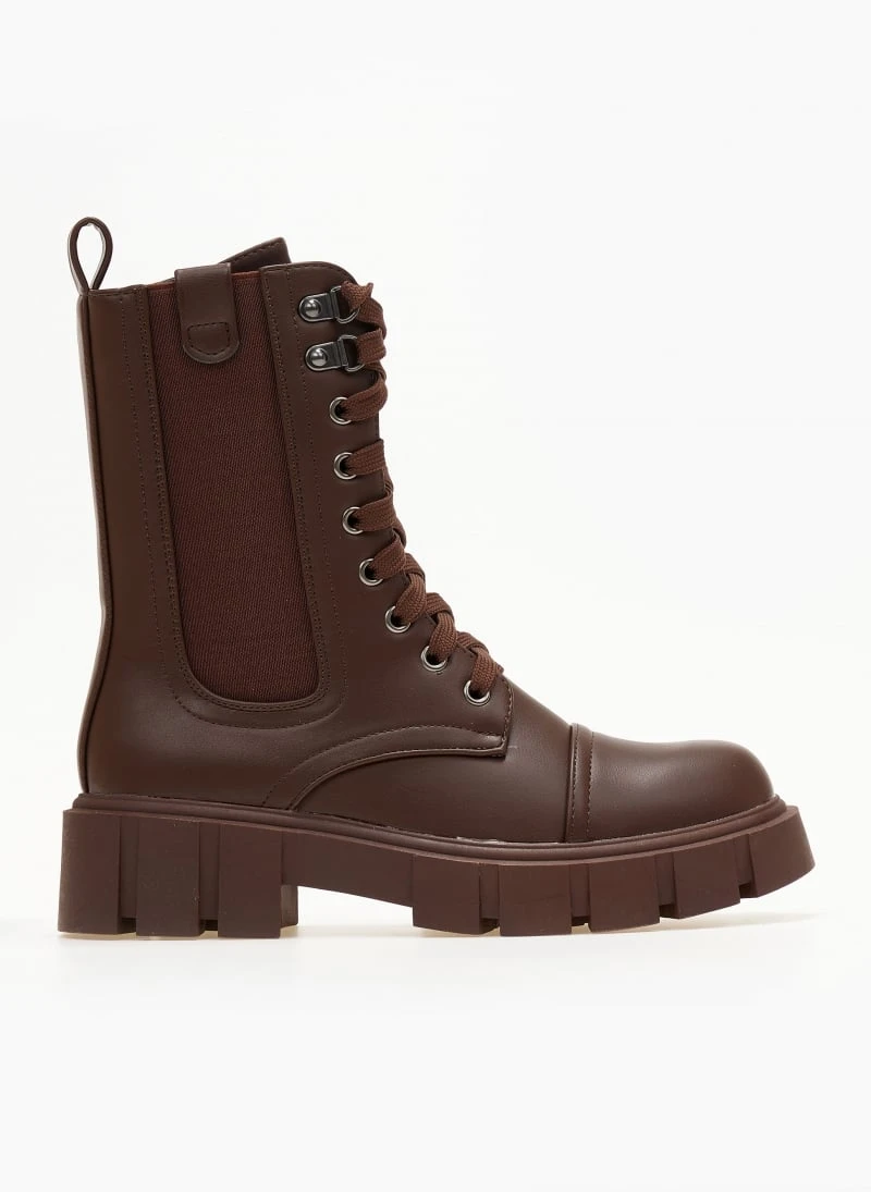 The Fashion Project Αρβυλάκια με λάστιχο στην εξωτερική πλευρά - Καφέ 2 The Fashion Project Αρβυλάκια με λάστιχο στην εξωτερική πλευρά - Καφέ - Image 2