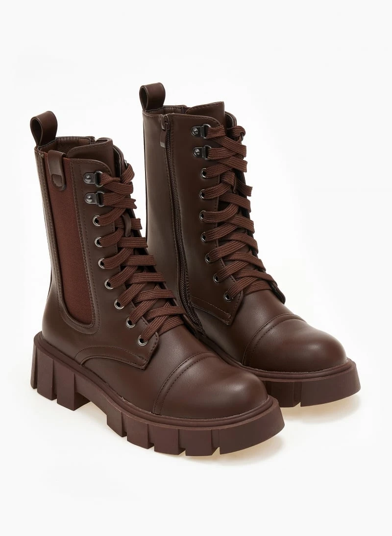 The Fashion Project Αρβυλάκια με λάστιχο στην εξωτερική πλευρά - Καφέ 6 The Fashion Project Αρβυλάκια με λάστιχο στην εξωτερική πλευρά - Καφέ - Image 6