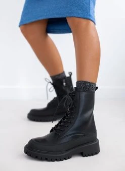 The Fashion Project Αρβυλάκια με ψηλή τρακτερωτή σόλα - Μαύρο 10 The Fashion Project Αρβυλάκια με ψηλή τρακτερωτή σόλα - Μαύρο -The Fashion Project κατάστημα arvulakia me psili trakterwti sola 105841 ow1y