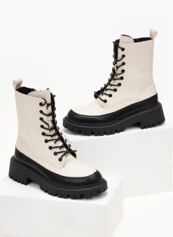 The Fashion Project Αρβυλάκια με ψηλή τρακτερωτή σόλα - Μπεζ -The Fashion Project κατάστημα arvulakia me psili trakterwti sola 105842 ksdo