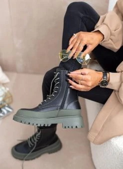 The Fashion Project Αρβυλάκια με ψηλή τρακτερωτή σόλα - Λαδί -The Fashion Project κατάστημα arvulakia me psili trakterwti sola 105843 a2js