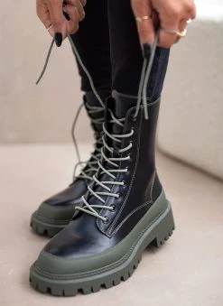 The Fashion Project Αρβυλάκια με ψηλή τρακτερωτή σόλα - Λαδί