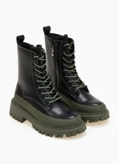 The Fashion Project Αρβυλάκια με ψηλή τρακτερωτή σόλα - Λαδί -The Fashion Project κατάστημα arvulakia me psili trakterwti sola 105843 yc2m