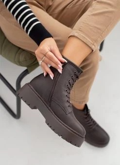 The Fashion Project Αρβυλάκια με ψηλή τρακτερωτή σόλα - Καφέ -The Fashion Project κατάστημα arvulakia me psili trakterwti sola 107951 a94i