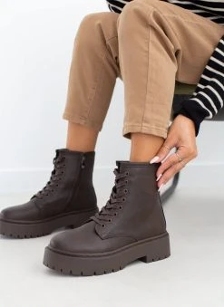 The Fashion Project Αρβυλάκια με ψηλή τρακτερωτή σόλα - Καφέ