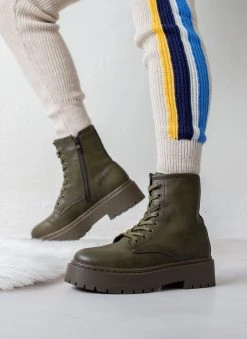 The Fashion Project Αρβυλάκια με ψηλή τρακτερωτή σόλα - Λαδί