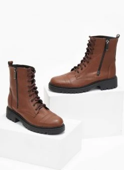 The Fashion Project Αρβυλάκια με ραφές - Ταμπά -The Fashion Project κατάστημα arvulakia me rafes 109506 v757